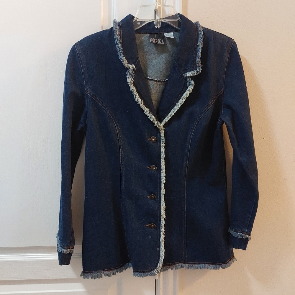 Mark Alan Denim Button-down Jeans Jacket Size 10